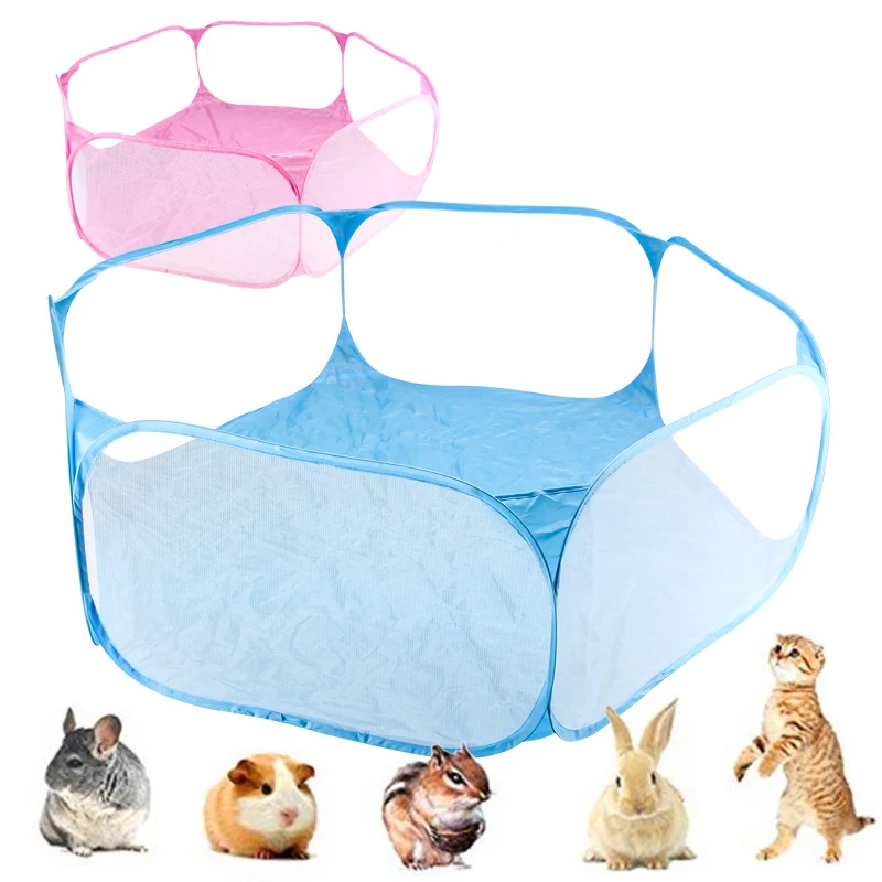 

Pet Playpen Portable fashion Open Indoor / Outdoor Small Animal Cage Game Playground Fence for Hamster Chinchillas Guinea- Pigs