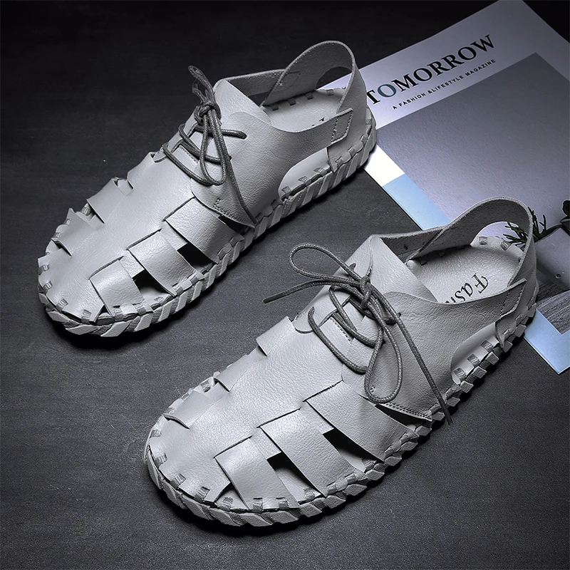 

Sandalias De Verano Para Hombre Roman Sandals Men Outdoor Fashion Sandal Shoes For Sport Sandale Homme Cuir 2020