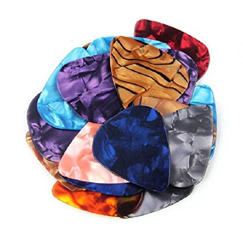 20 шт. Элегантный и красочные 0 71 мм целлулоидные медиаторы для гитары бас