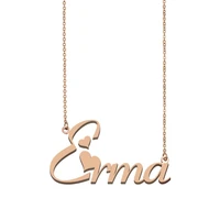 erma name necklace custom name necklace for women girls best friends birthday wedding christmas mother days gift