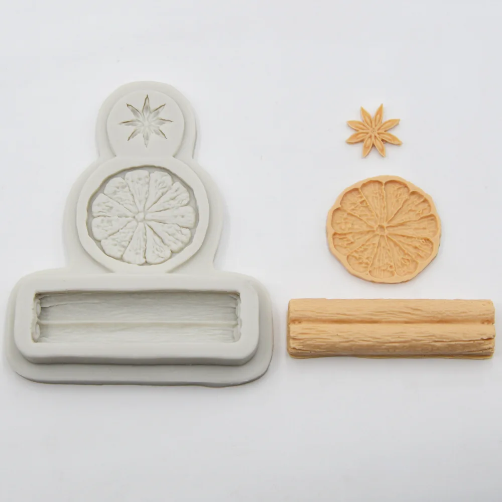 Силиконовая форма для помадки торта лимона звезды аниса специй на день рождения