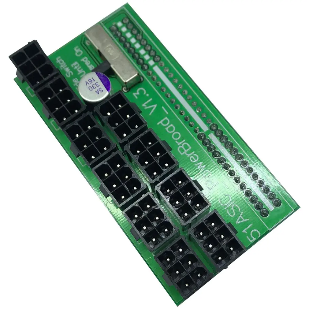 

Durable New Board For1200w/750w Power Module GPU Open Rig Mining Ethereum Durable Adapter Board Plus Cable Adapter Board