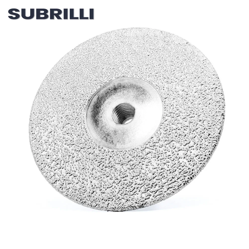 SUBRILLI 5inch Multi Purpose Diamond Cutting Grinding Disc Vacuum Brazed Double Sided Saw Blade Wheel For Stone Marble Concrete