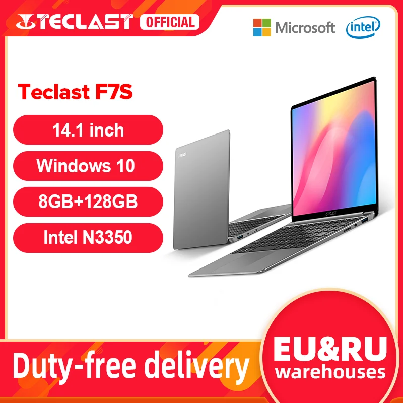 Ноутбук Teclast F7S 14 1 дюйма IPS 8 + 128 ГБ Windows 10 | Компьютеры и офис