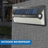 360720 led solar light sunlight waterproof street wall lamp pir motion sensor night outdoor security garden lighting