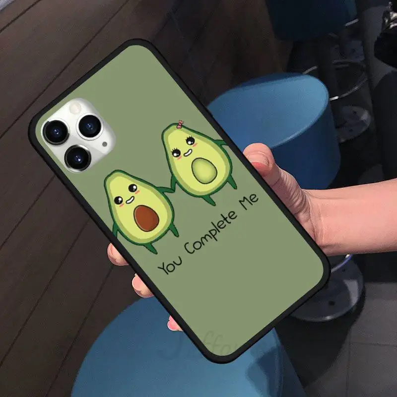 

Fruit Avocado cute love sport Phone Case For iphone 7 8 12 11 XR XS pro Max Mini plus Soft silicone cover shell funda