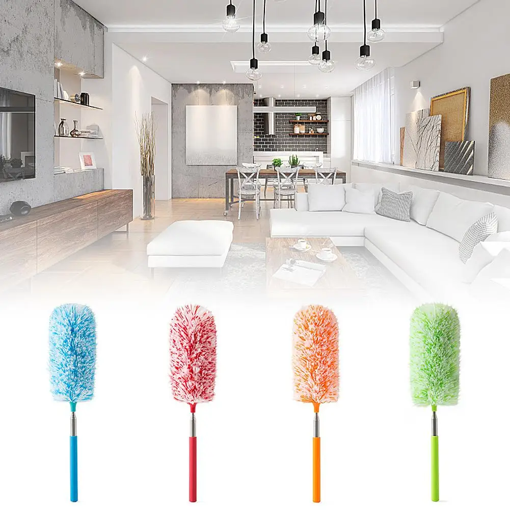 Регулируемая щетка для пыли из микрофибры удлинитель натягивания перьев