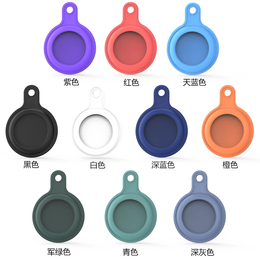 

Hot Protective Cover For Aircovered AirTag Case Silicone Protector Bumper Case Compatible with Apple AirTags Tracker Buckle