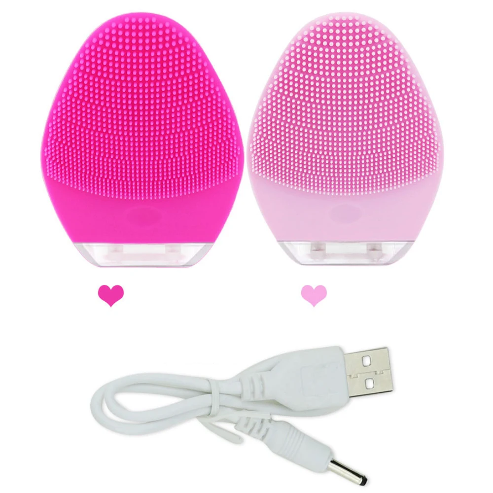 Мини электрическая щетка для мытья лица акустический Вибрационный массажер