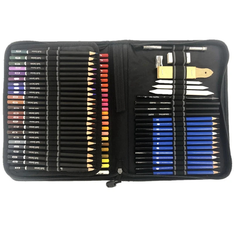 

95 шт масляные цветные карандаши Набор Эскиз Мягкий ядро товары для профессионального искусства для взрослых художника рисования окраски