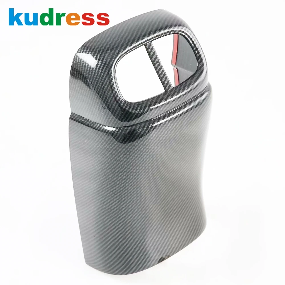 

For Hyundai Elantra 2021 2022 Carbon Fiber Car Interior Rear Seat Air Vent Cover Trim Back AC Outlet Frame Covers Stickers