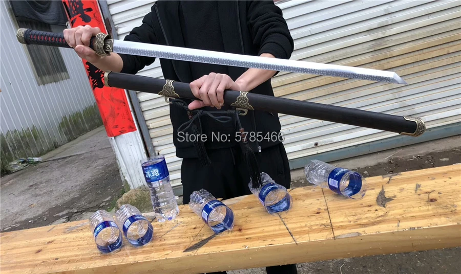 Замечательный китайский кунгфу Тан дао Цзянь острый меч 1095 высокоуглеродистой