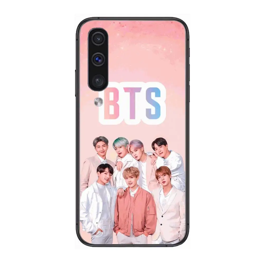 

Case B-Bangtan Boys style Phone Case Hull For Samsung Galaxy A 3 5 6 7 8 9 E 2018 Plus 2017 E S Black Shell Art Cell Cover TPU