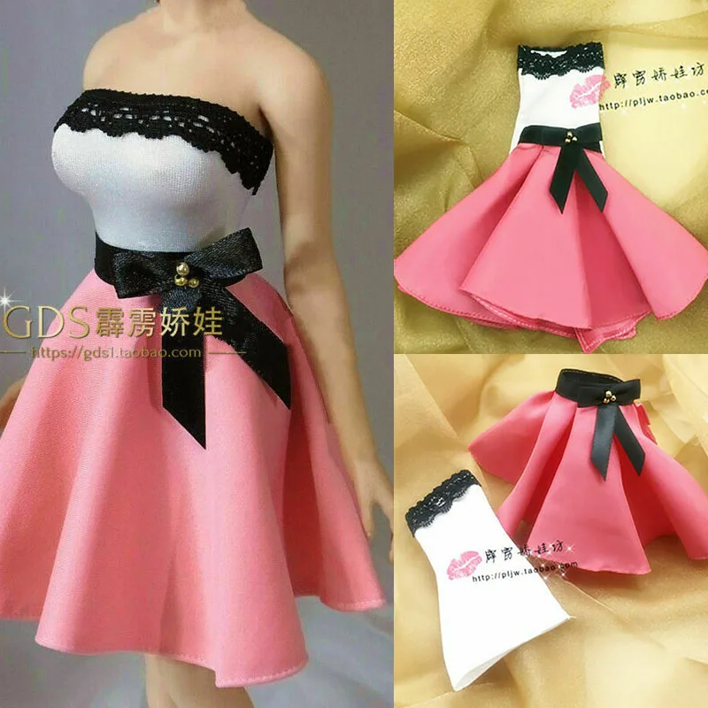 1/6 Girl Strapless Dress Top Suit Lady Skirt Clothes Set Fit 12'' Female Soldier Action Figure Body | Игрушки и хобби