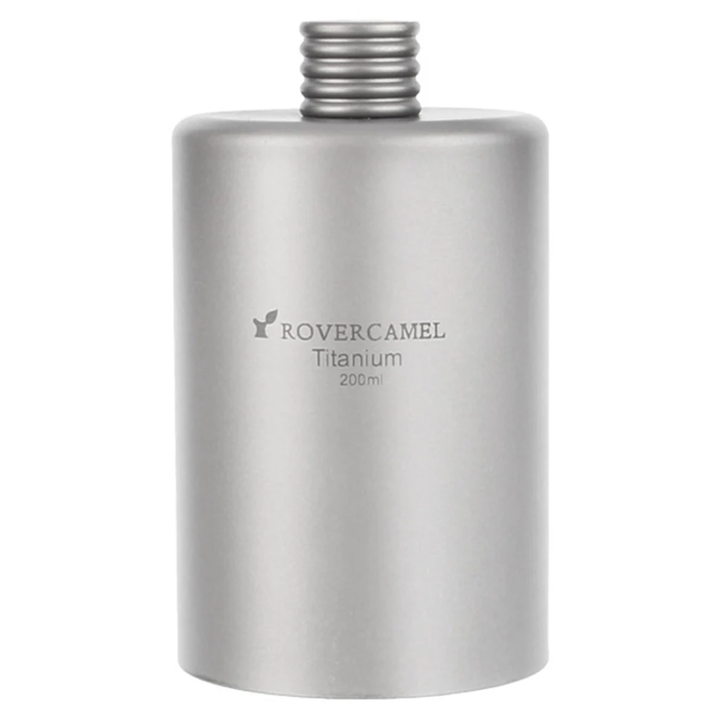 Портативная уличная титановая фляжка 200 мл флакон для алкогольных напитков