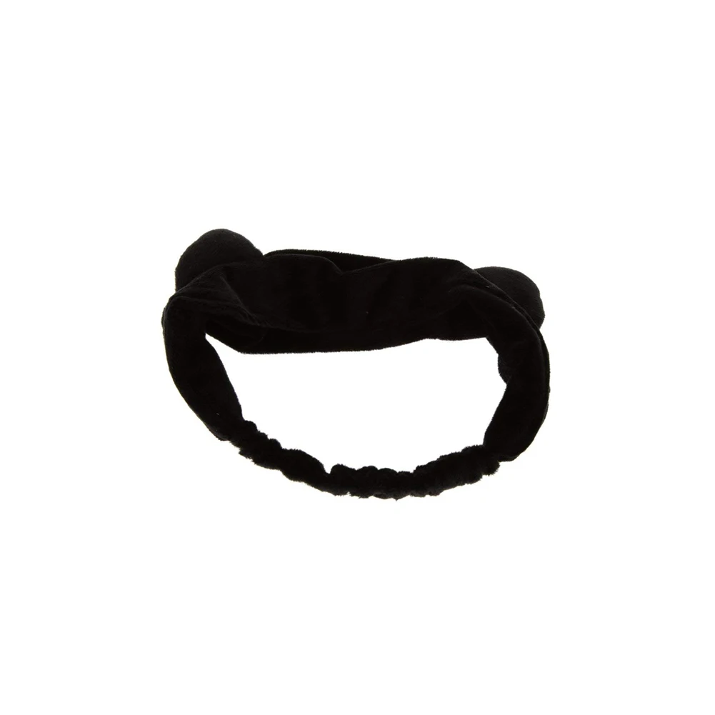 

Cute Cat Ears Headbands For Women Girls Makeup Face Washing Headband Hairdo Headwrap Turban Hair Accessories Bnadgae Black
