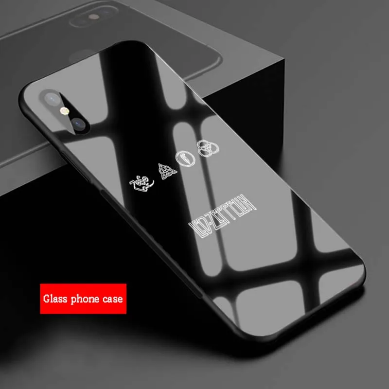 Rock Band Led Zeppelin чехол из закаленного стекла для телефона для iPhone 6 6plus 7 7 plus 8 8plus 5 5S SE X XS XR XS Max