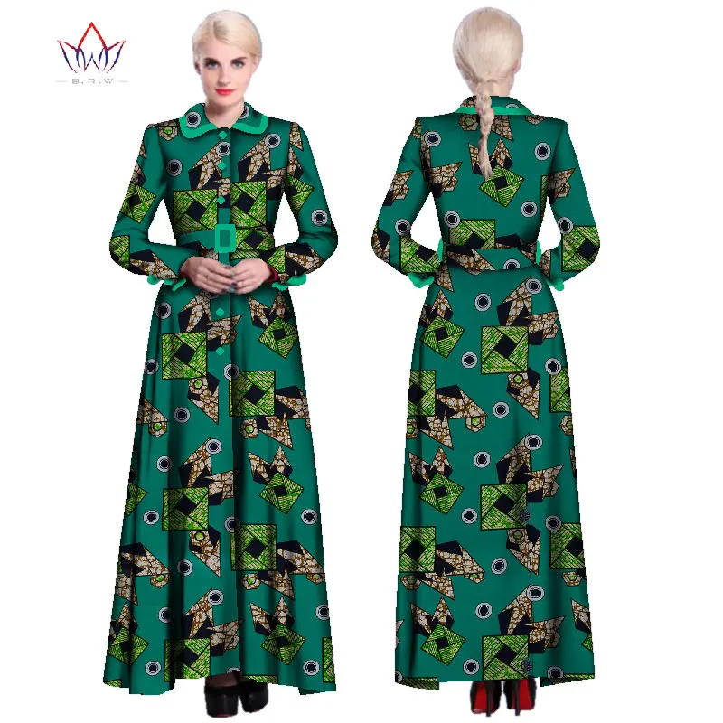 2019 африканские платья для женщин базин богатый восковой принт вечерние длинные