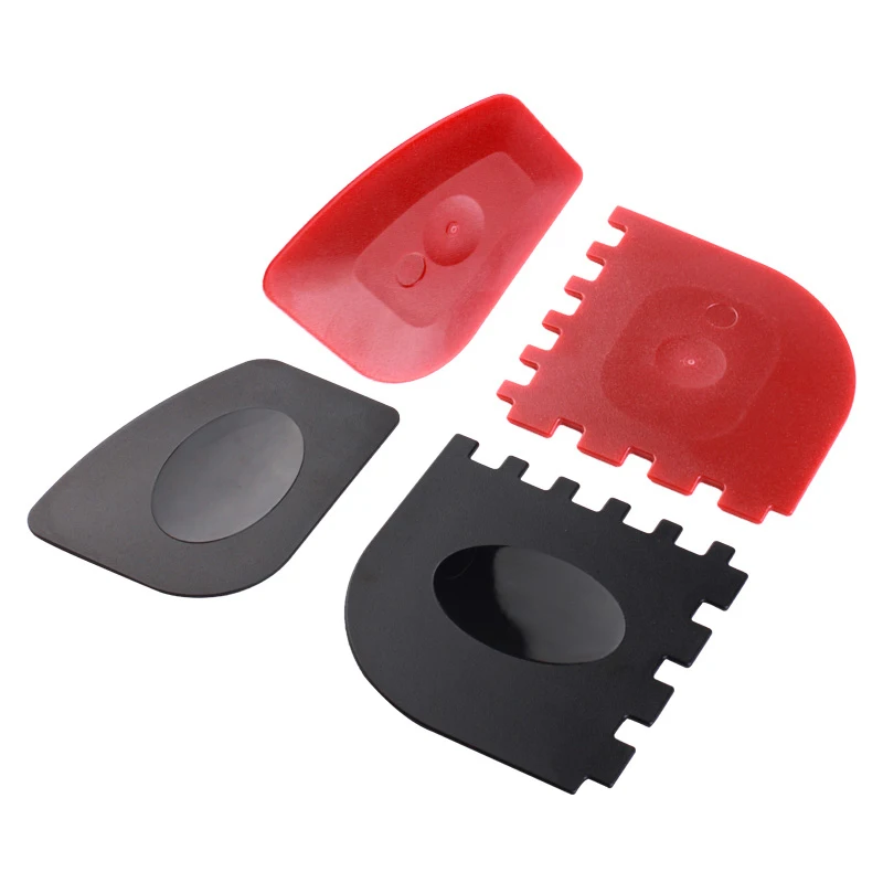 4 шт. Пластик Сковорода гриль скребки очиститель Черный инструмент прочный