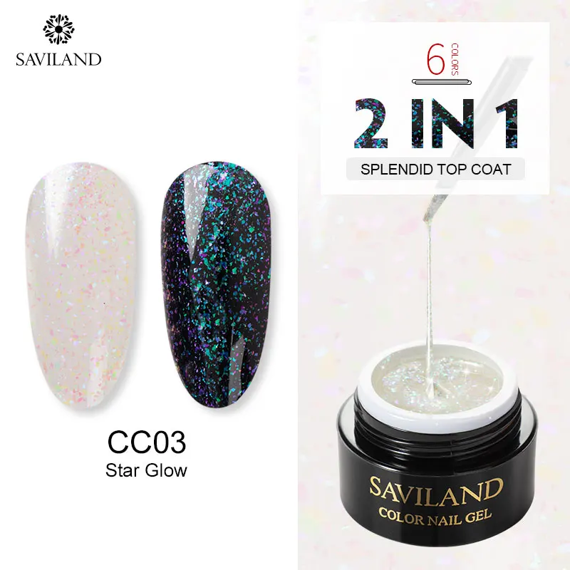 6mlsplendid topcoat3 Saviland 30 мл УФ быстросохнущее резиновое Базовое покрытие верхнее покрытие лак стойкий не Чистый Блестящий гель лак для ногтей праймер для дизайна ногтей - Цвет: 6mlsplendid topcoat3