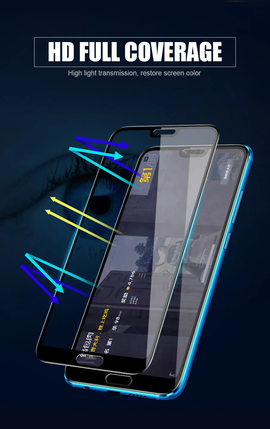 9H полное покрытие защитное стекло для huawei Y5 Y6 Y7 Prime защита экрана Y6 Y7 Pro Y9 Y5 Lite Закаленное стекло пленка
