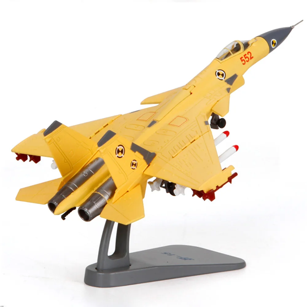 1/100 весы сплава модели самолетов в китайском стиле ВВС J-15 перевозчика на основе