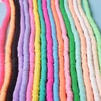 6mm 38 color rainbow polymer clay heishi beads 40cm lengthset flat round discs spacer diy for necklace bracelet makings gift