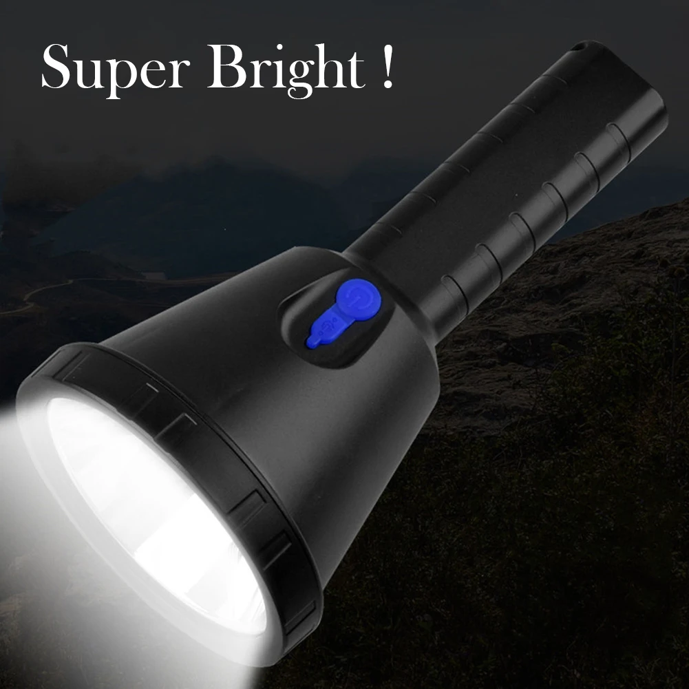

Tactical Flashlight 1000LM Ultra Bright Long Distance Rechargeable Spot Light 3 Modes for Camping Hiking