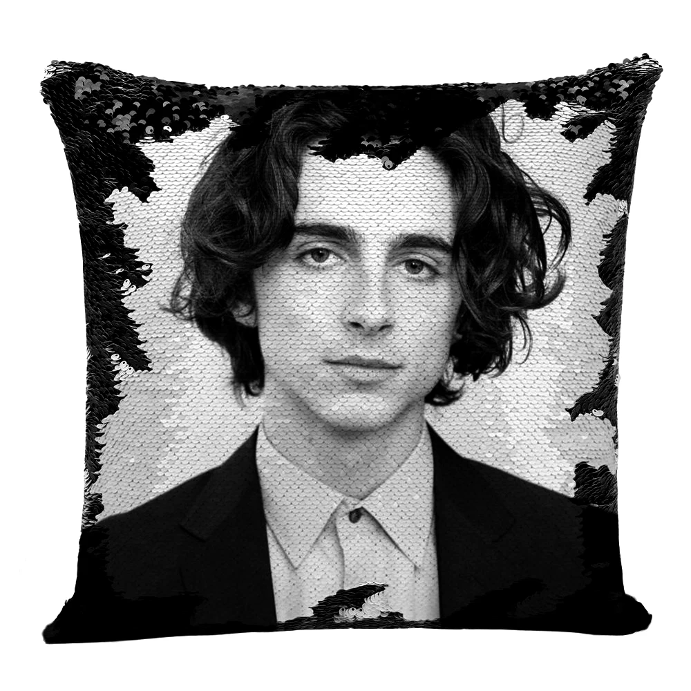 Тимоте Chalamet диванная Подушка Sexy Чехол 40 х см синий Декоративные диванные подушки