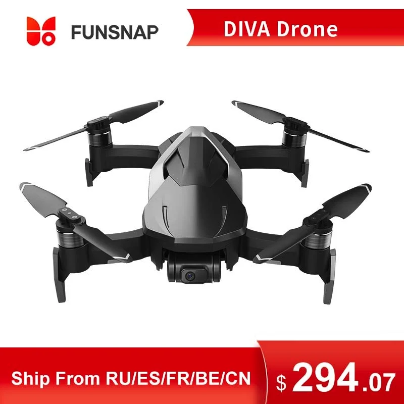 Радиоуправляемые Квадрокоптеры FUNSNAP DIVA 5 8G Wi-Fi FPV 4K RTF удаленная камера HDR видео GPS