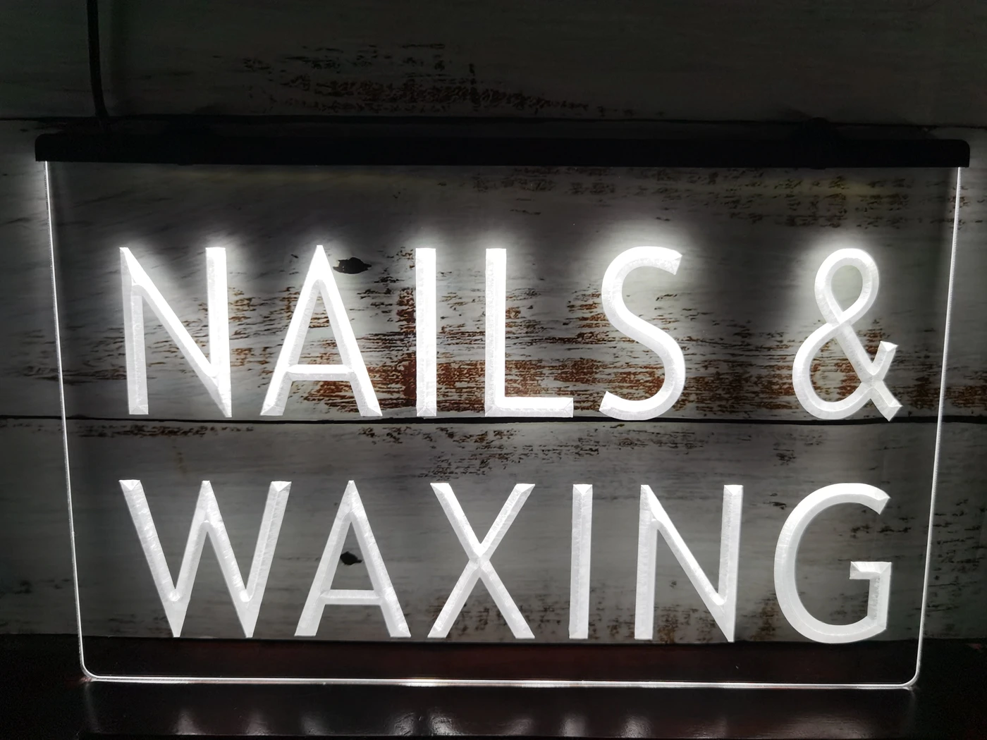 Светодиодная неоновая световая вывеска для салона красоты I358 Nail & Waxing|Таблички и
