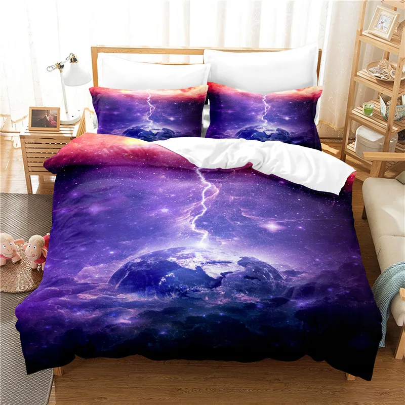 

Lightning Bedding Set Duvet Cover Set 3d Bedding Digital Printing Bed Linen Queen Size Bedding Set Fashion Design