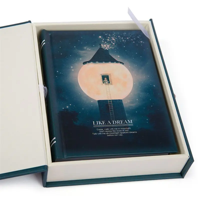 

"Like a Dream" Diary with Lock Notebook Cute Functional Planner Lock Book Dairy Journal Stationery Gift Box Package X6HB