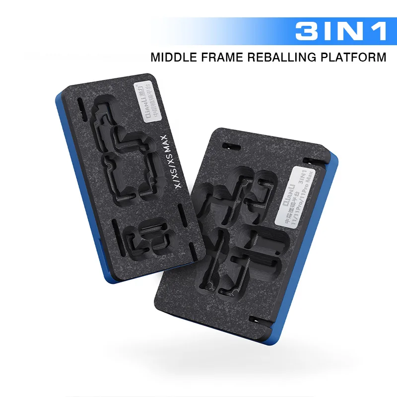 

Qianli 3in1 Motherboard Middle Layer Fixture Board Reballing Platform Stencil Planting Tin For Iphone X XS Max 11 Pro Max