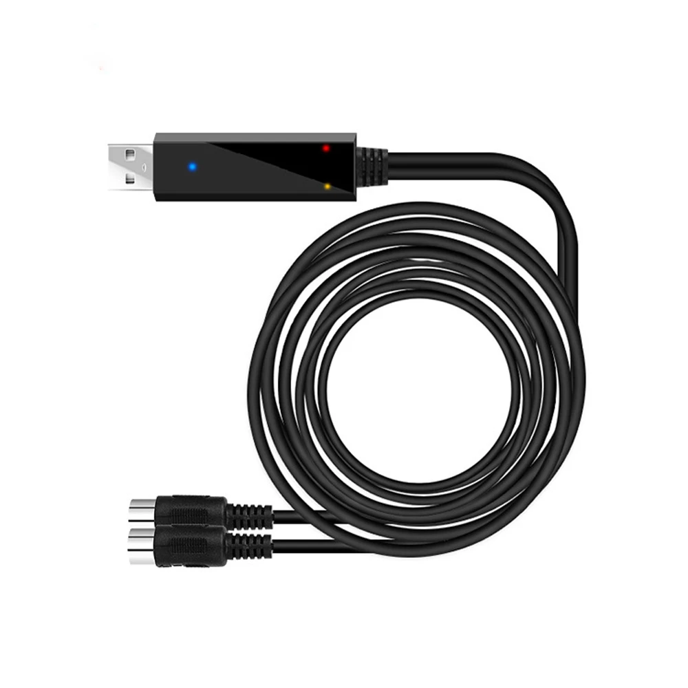 Конвертер интерфейса Midi в USB 6 футов переходник с выходным миди-кабелем