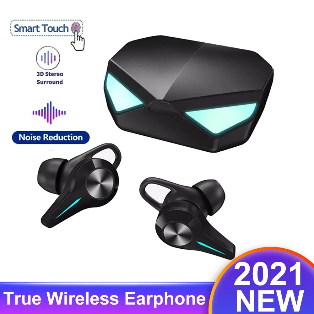 

Игровые наушники K5, Bluetooth, без задержки, Hi-Fi стерео беспроводные наушники с шумоподавлением и сенсорным управлением, водонепроницаемые науш...