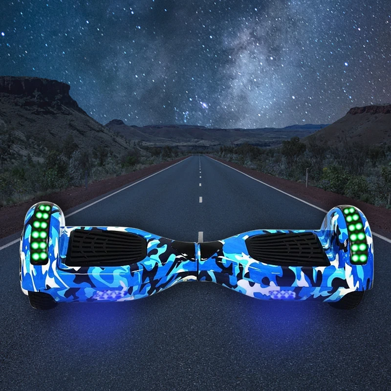 Kaufen Hoverboard 6,5 Zoll Bluetooth Lautsprecher Selbst Ausgleich Roller FÜHRTE Elektro-scooter Zwei Räder Skateboard Smart Balance Board Tasche