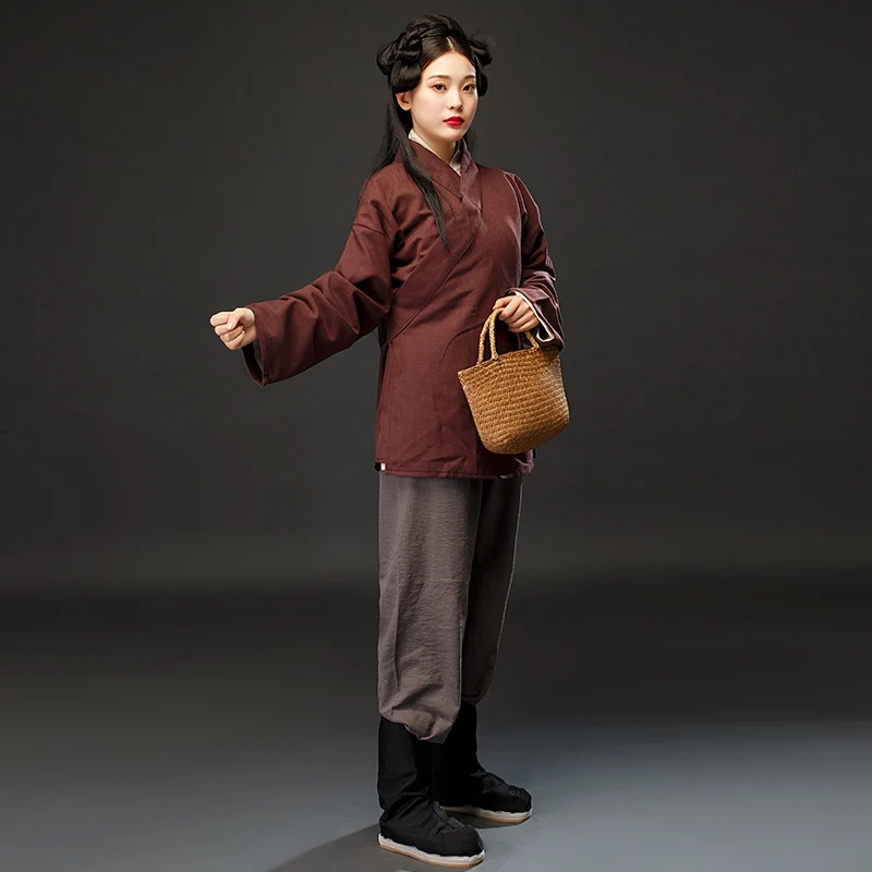 

cosplay hanfu women ancient Chinese women maid Martial arts performance costumes Movie chinese style Ordinary people Female