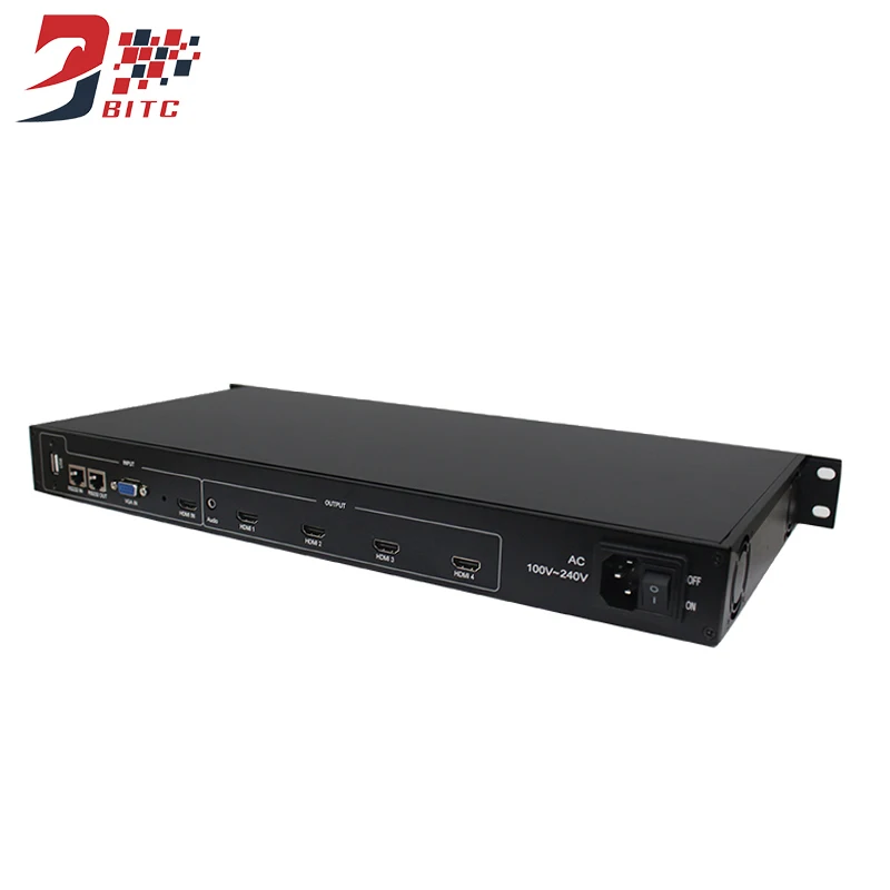 SZBITC видеонастенный процессор 2x2 1x2 2x1 1x3 1x4 ТВ Сращивание коробка HDMI видео контроллер на 180 градусов вращается с пультом дистанционного управления