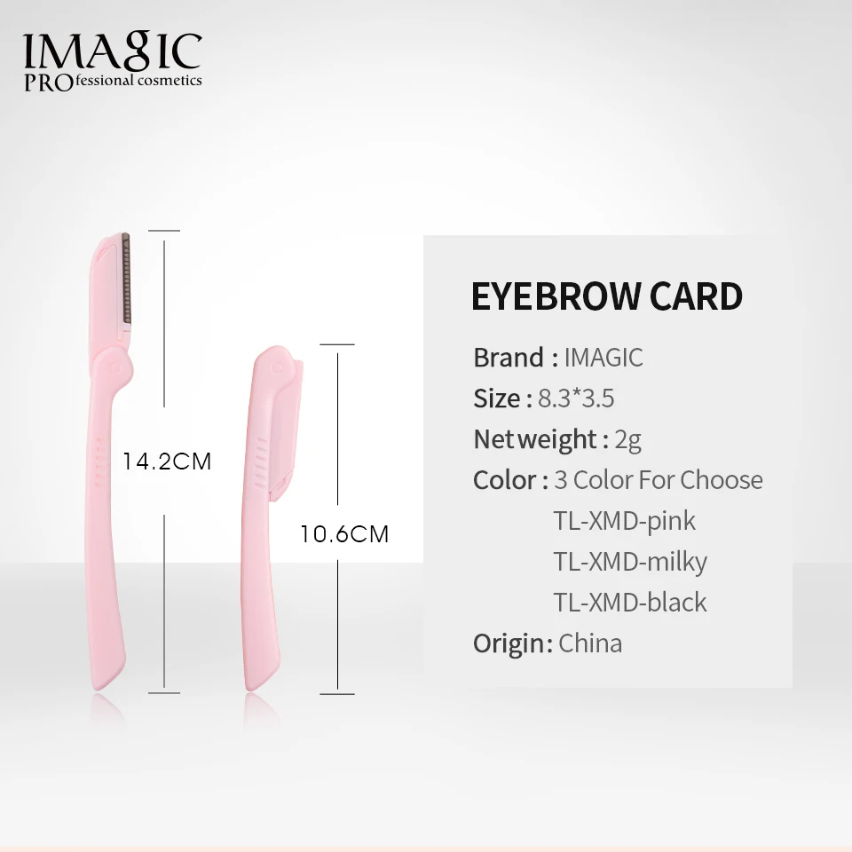 

IMAGIC Eyebrow Trimming Blade Portable Collapsible Safety Eyebrow Shaver Ladies Facial Eyebrow Trimmer Eyebrow Trimming Tools