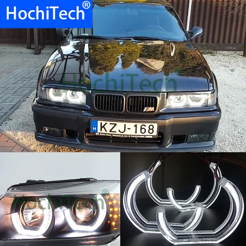 Белый кристалл DTM Стиль светодиодный Ангельские глазки гало кольца светильник