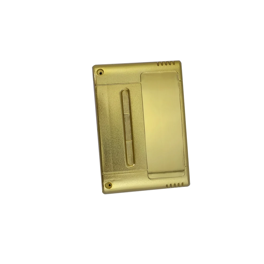 

10pcs Gold-plated Game Cartridge Plastic Shell For S N E S game card 16 bit game card shell JP/EU Version with screws hole