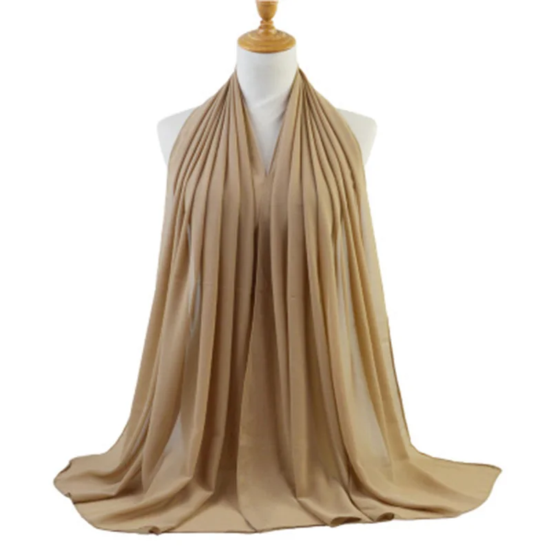 Женский однотонный мягкий шарф из пряжи Большие размеры тонкая Длинная