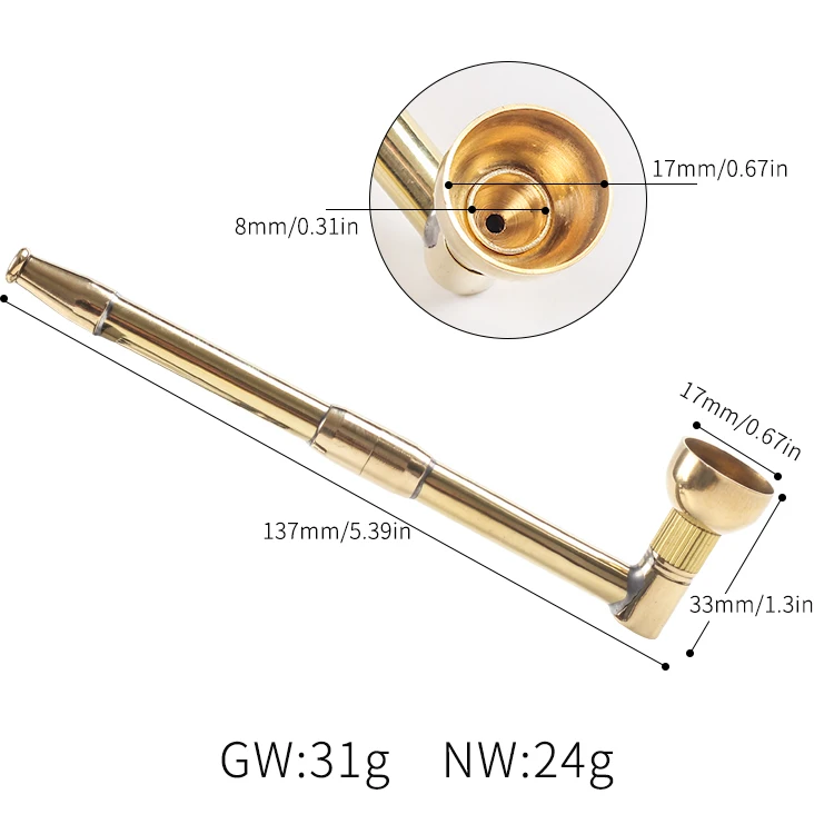 Новинка 1 шт. многофункциональная латунная табачная трубка и держатель сигарет