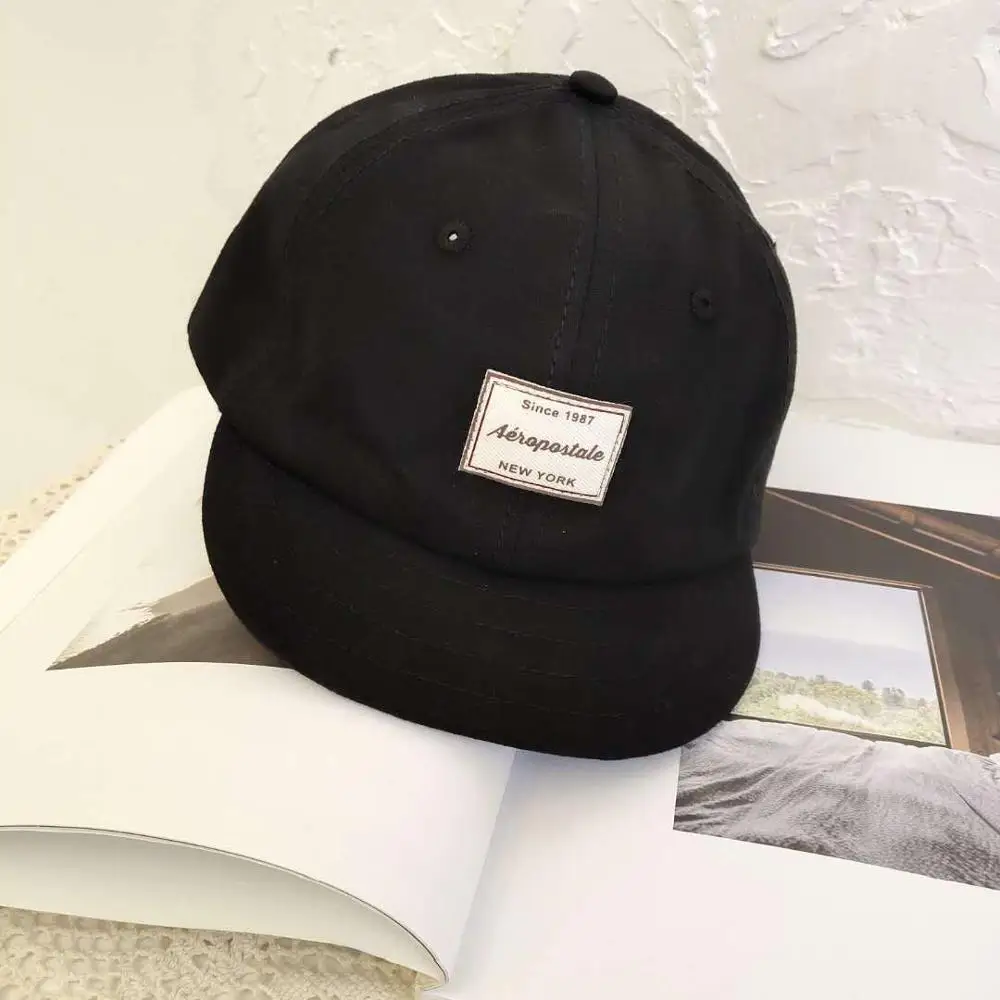 Бейсболка с коротким козырьком в стиле хип хоп Повседневная плоским хлопковая