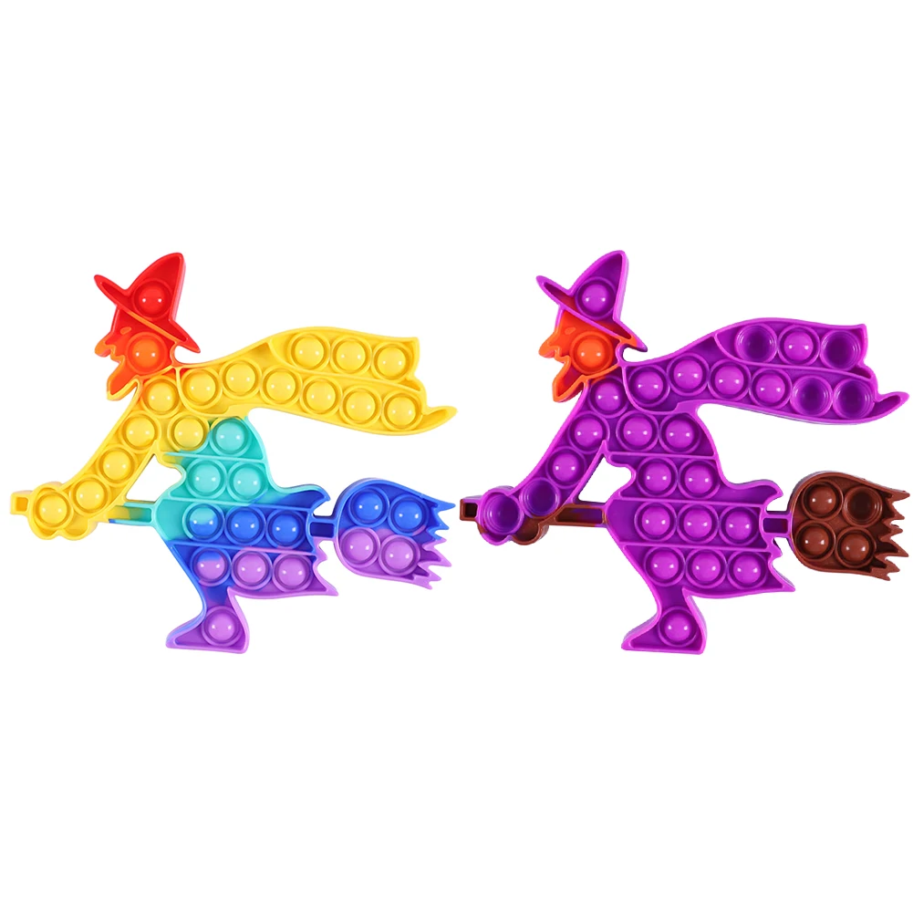 Helloween Witch силиконовая пузырьковая Подушка с регулировкой яркости для детей и