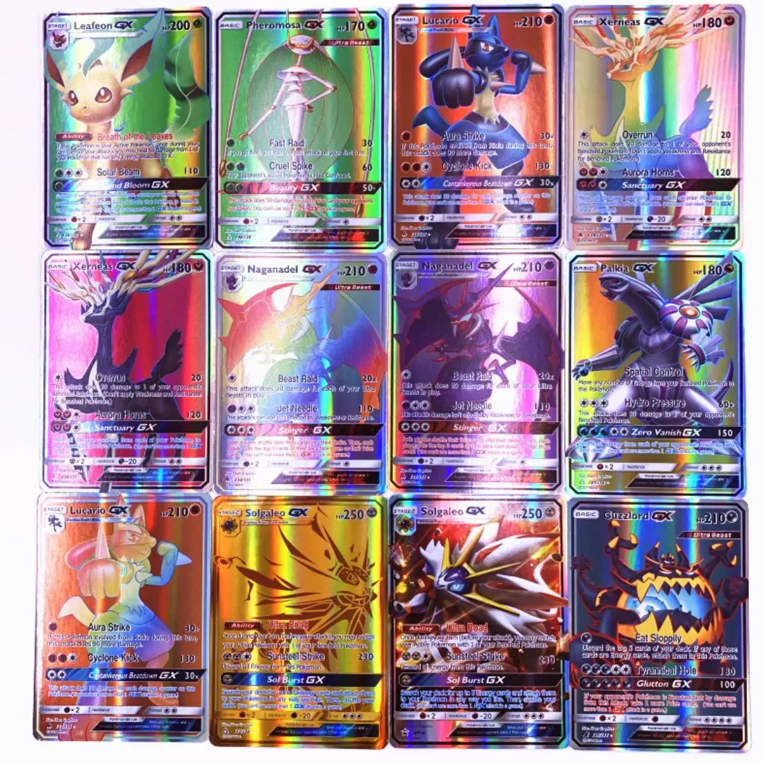 200 шт TOMY POKEMONS GX блестящие карты игра битва карт торговые детская