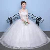 wedding dress princess dream plus size wedding dresses bride satin ball gowns lace up dresses