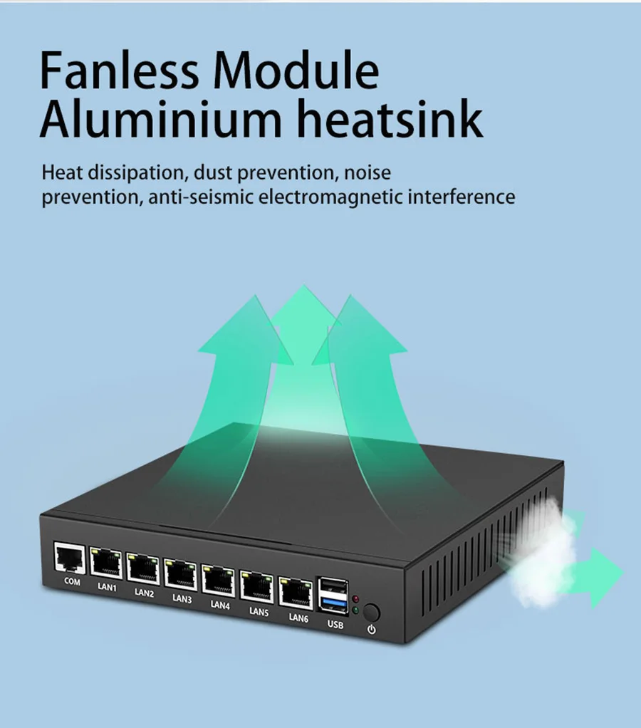 Мини ПК 6 * LAN Gigabit Ethernet Intel Celeron N2830 N2930|mini pc|windows 7computer desktop |