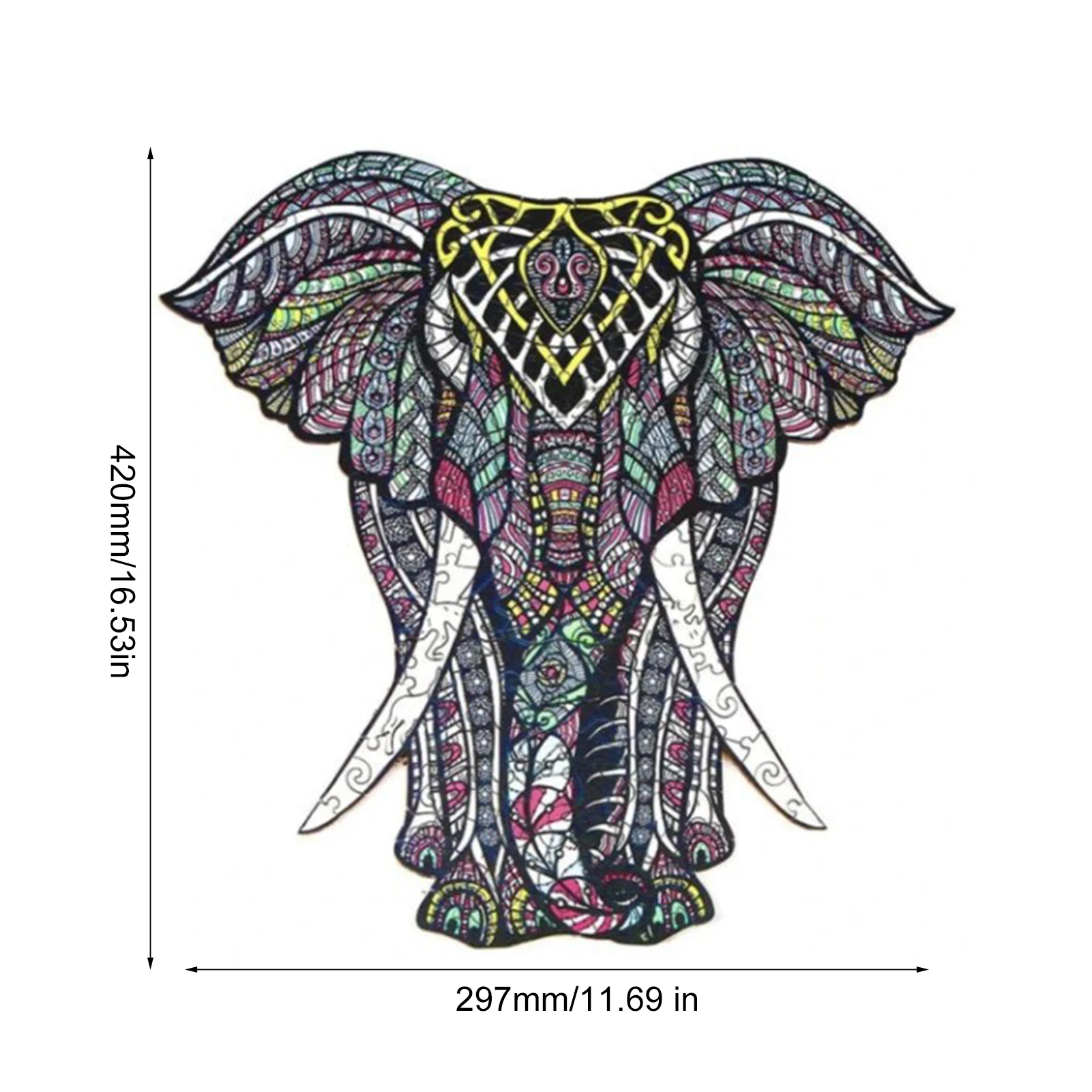 Набор пазлов на тему природы пазл со слоном из липы устойчивый к коррозии